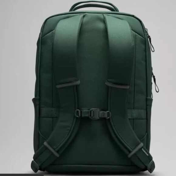 Lululemon Double-Zip Backpack 22L- Legacy Green/Grey Eucalyptus NWT laptop bag - Picture 9 of 13